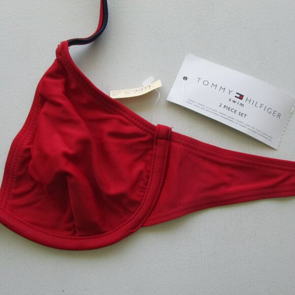 TOMMY HILFIGER Preppy Colour Blocked Bikini - Sz 8 - NEW - Picture 5 of 11